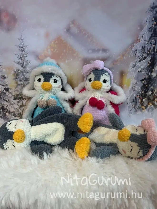Pingvin Amigurumi minta