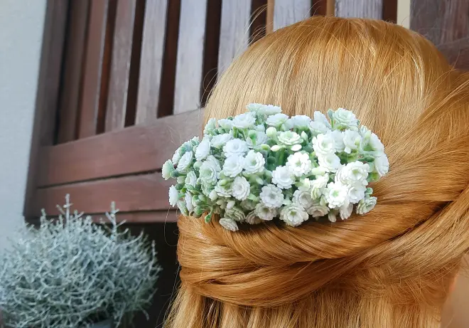 Rezgővirágos hajdísz