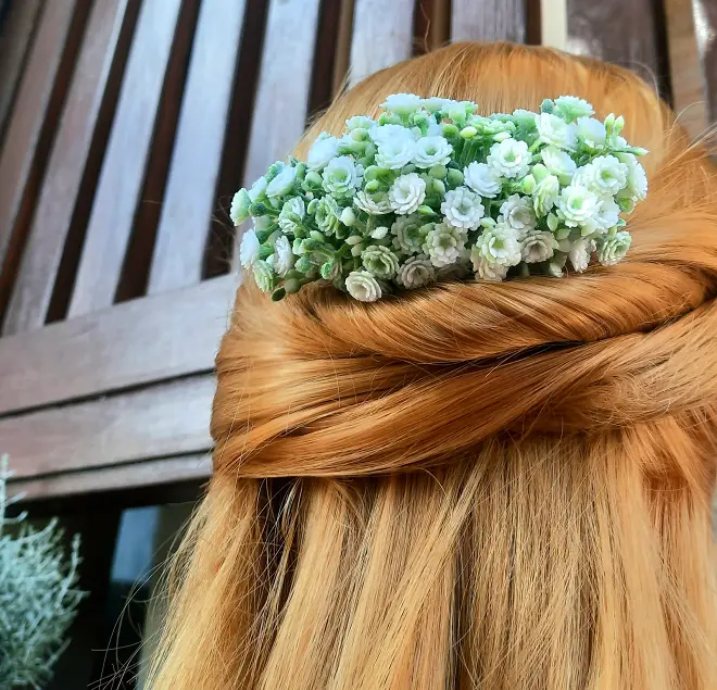 Rezgővirágos hajdísz