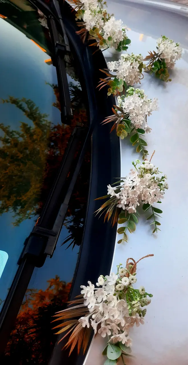 Esküvői autódísz szett