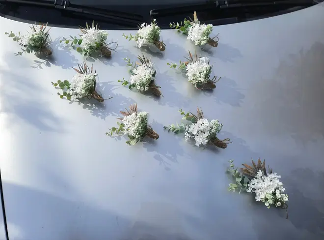 Esküvői autódísz szett