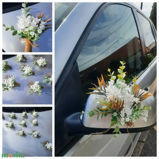 Esküvői autódísz szett