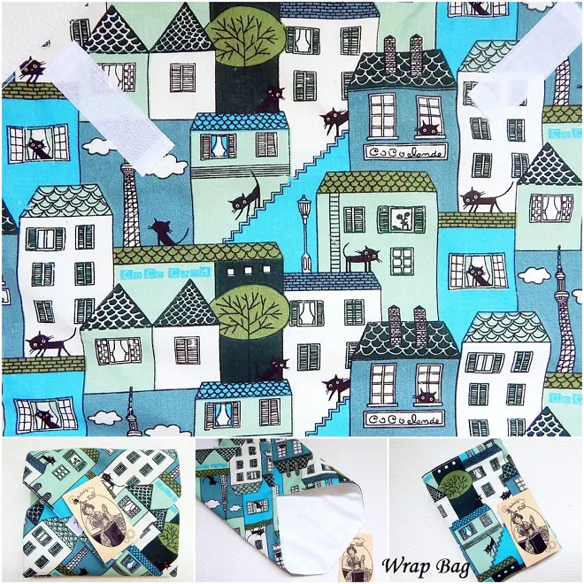 Uzsonnás táska szett városi cicák, Kids - zerowaste csomagoló